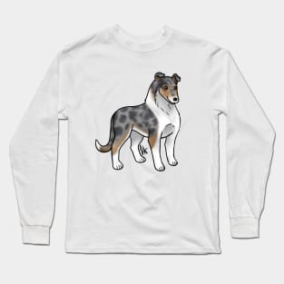 Dog - Smooth Collie - Blue Merle Long Sleeve T-Shirt